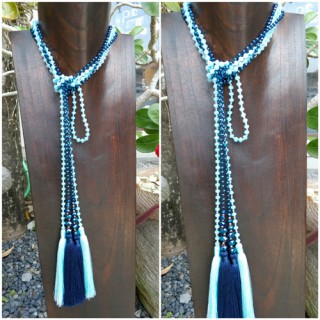 long tassels crystal beads scarf necklace fashion wholesale price 